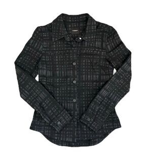 Liverpool Jeans Company Women's Shirt Jacket‎ Stretch Black Size 0